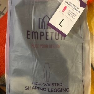 Black shapermint leggings high waisted size Large purchased new and never used